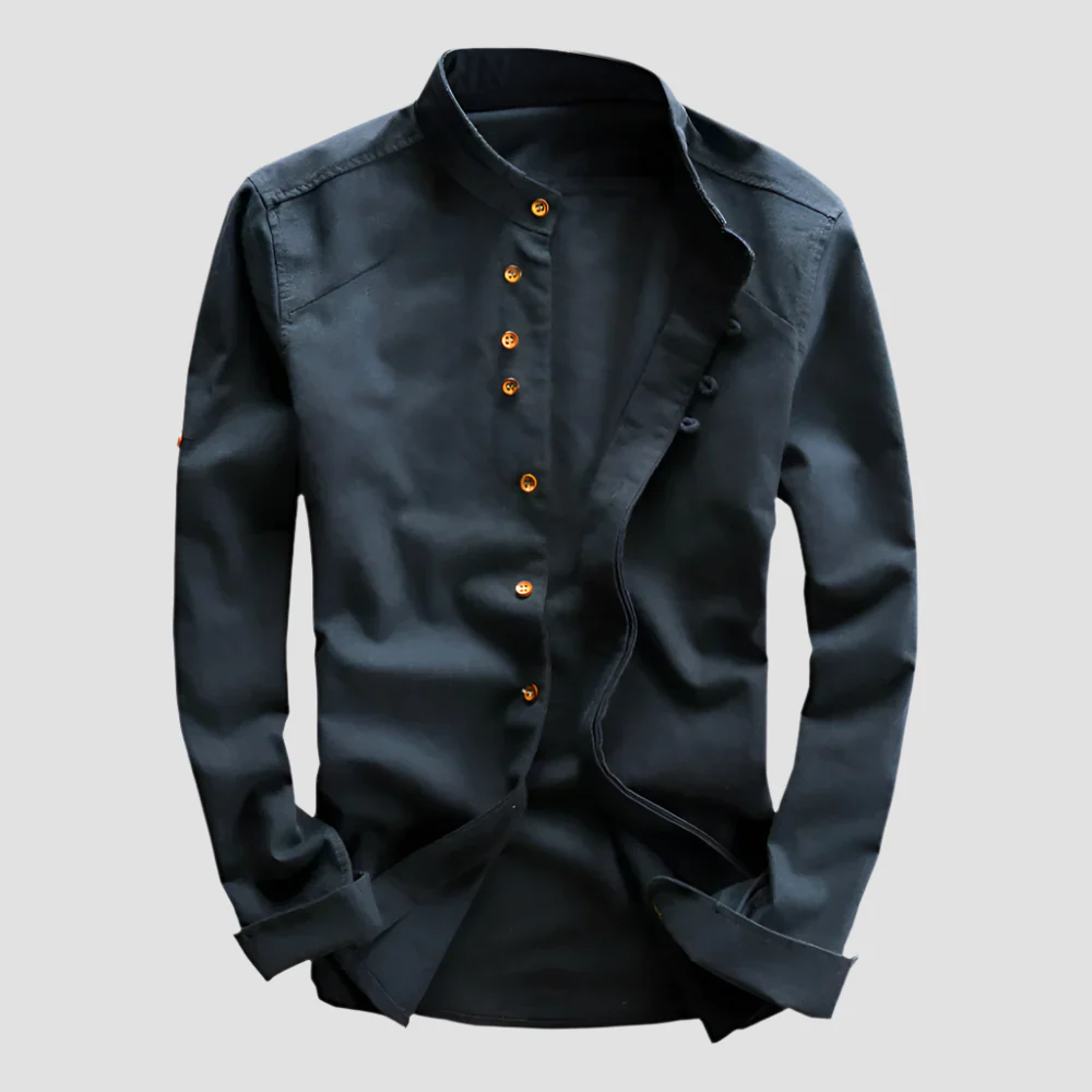 Chemise Japonaise à Col Montant - Image 4