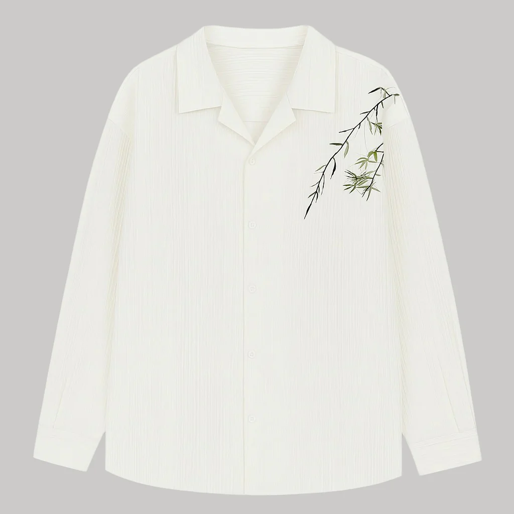 Chemise Japonaise à Plis Bambou