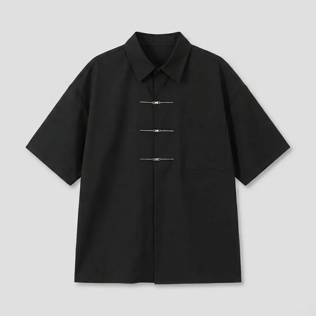 Chemise Japonaise Ample à Manches Courtes