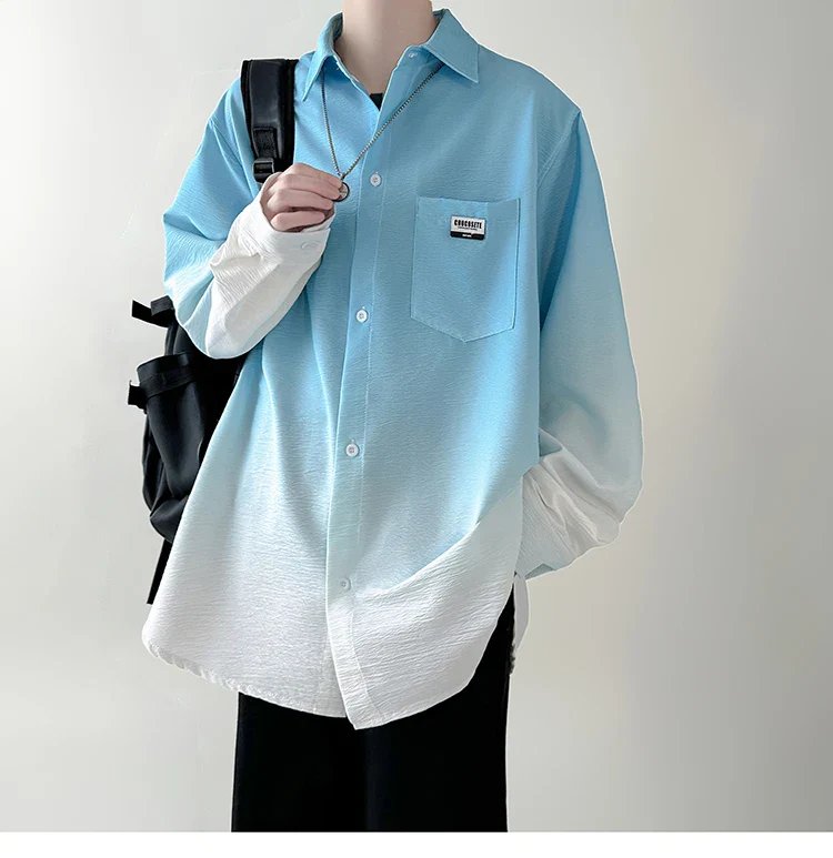 Chemise Japonaise Ample Dégradée - Image 3