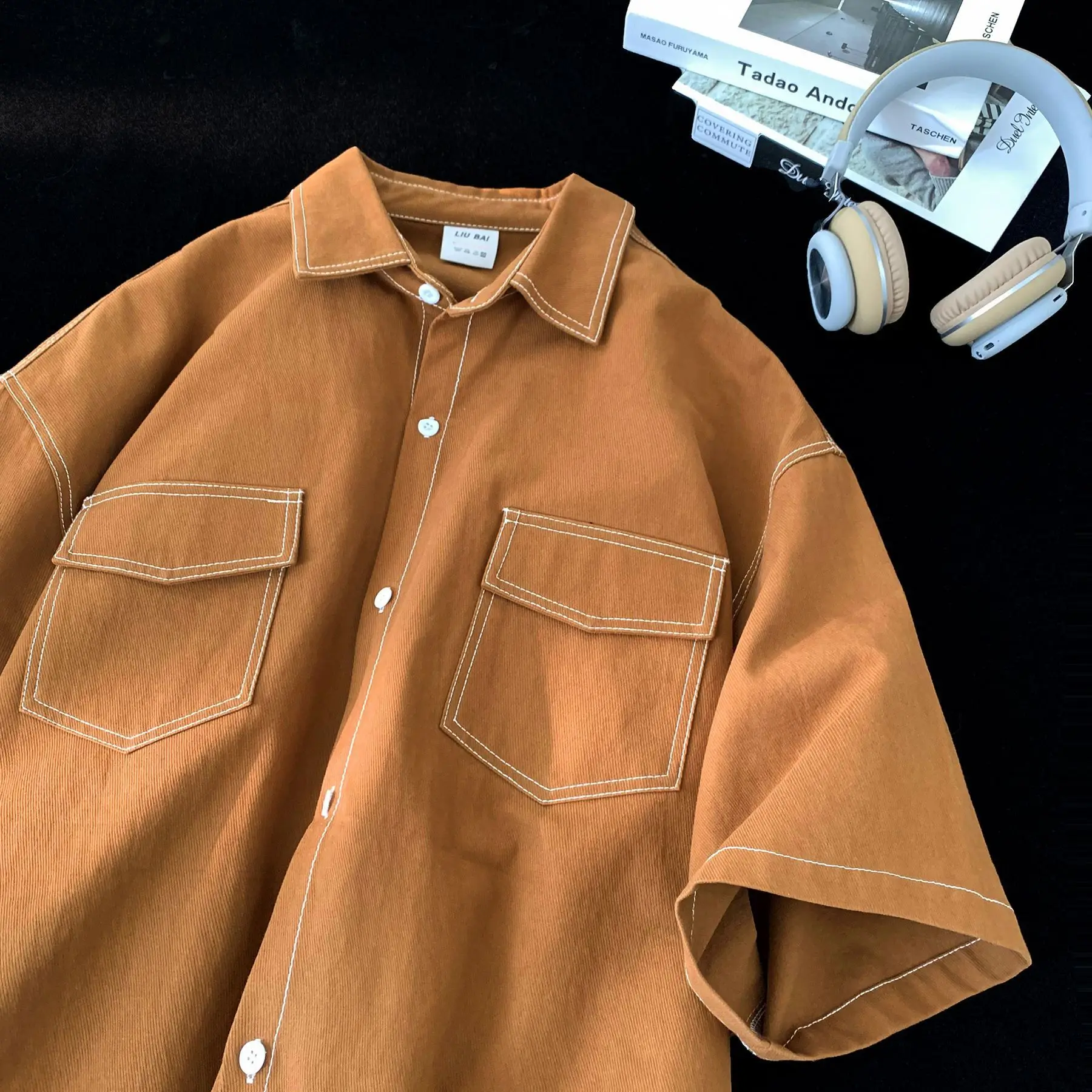 Chemise Japonaise Ample Minimaliste - Image 4