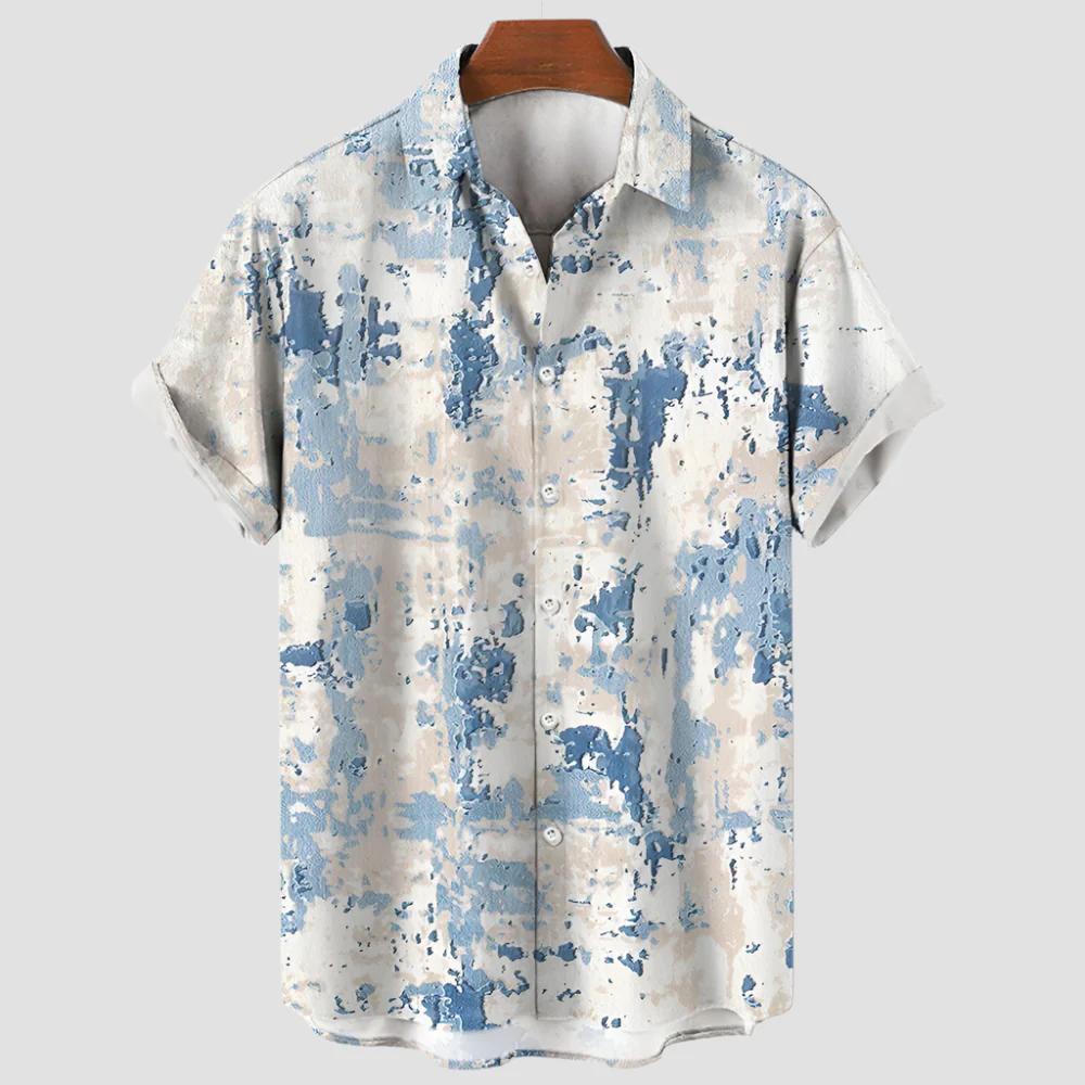 Chemise Japonaise Bleue et Blanche