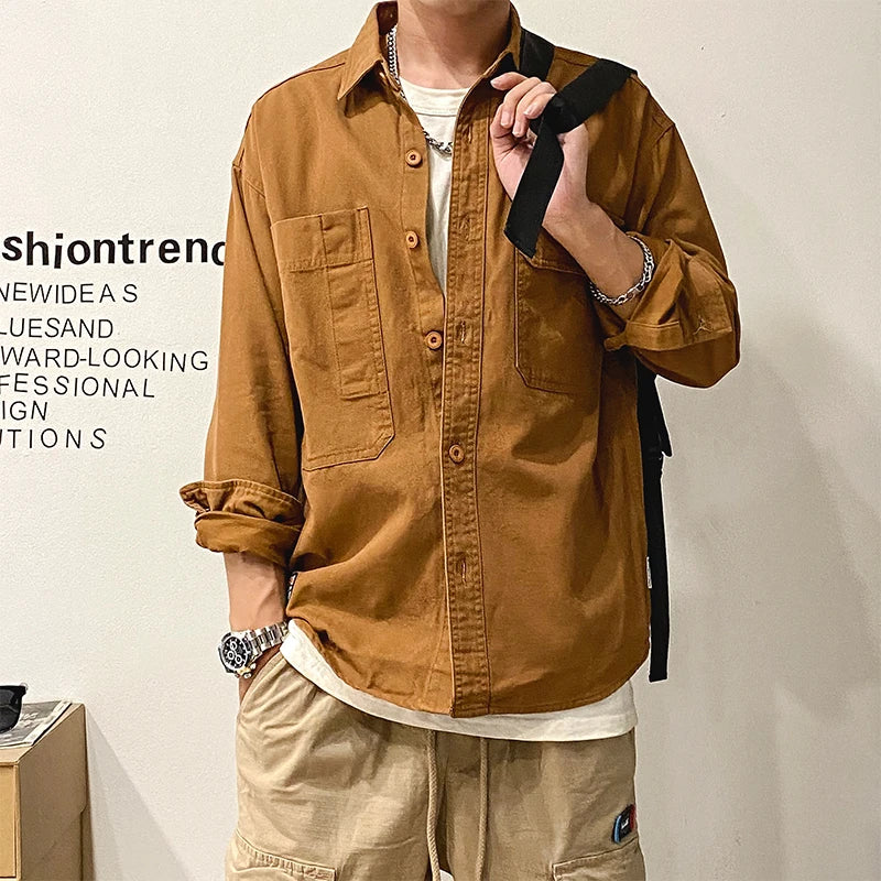 Chemise Japonaise Cargo Streetwear - Image 2