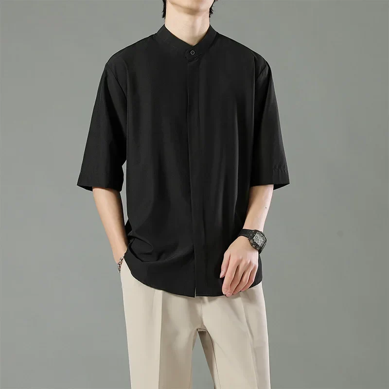 Chemise Japonaise en Coton Minimaliste - Image 3