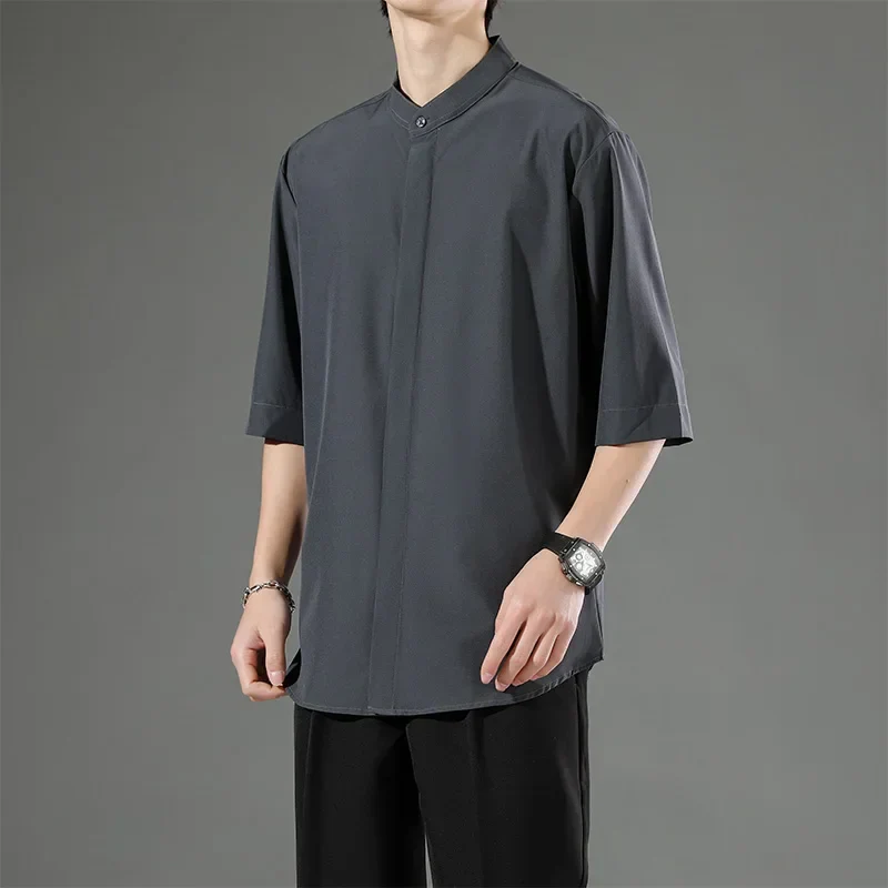 Chemise Japonaise en Coton Minimaliste - Image 4