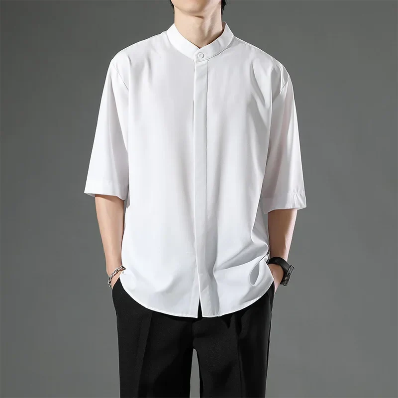 Chemise Japonaise en Coton Minimaliste - Image 5