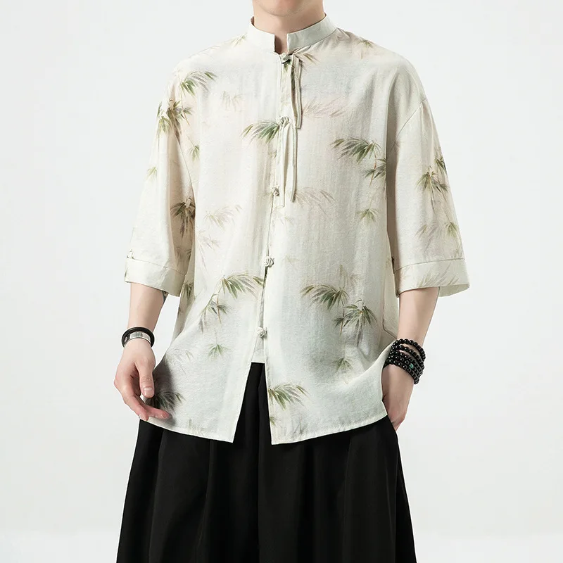Chemise Japonaise Imprimée Légère - Image 2