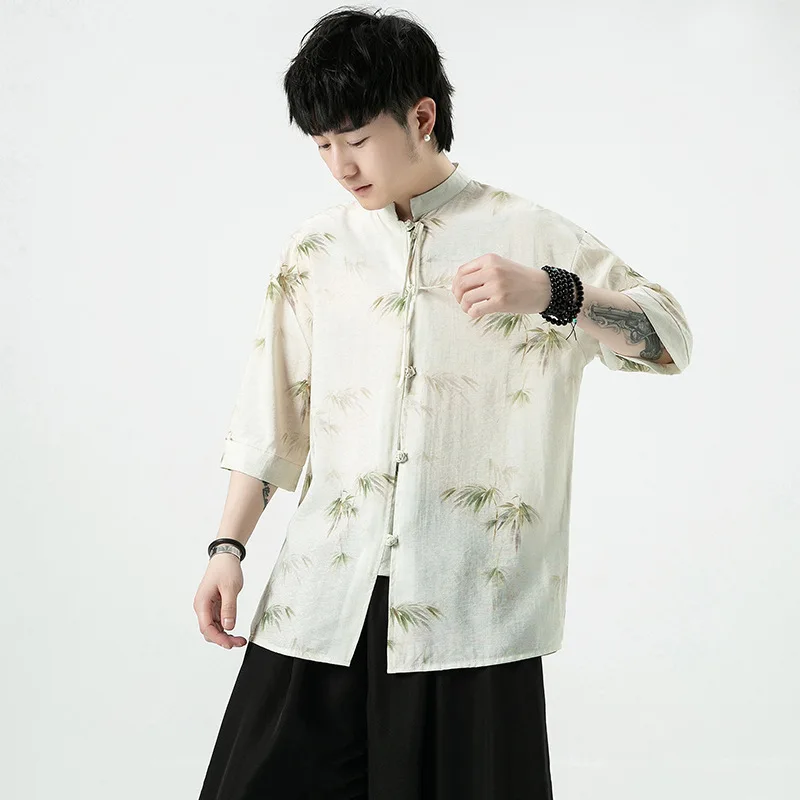 Chemise Japonaise Imprimée Légère - Image 3