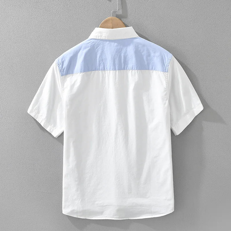 Chemise Japonaise Légère Bicolore - Image 2