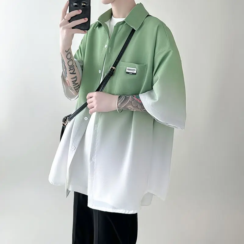 Chemise Japonaise Surdimensionnée Dégradée - Image 4