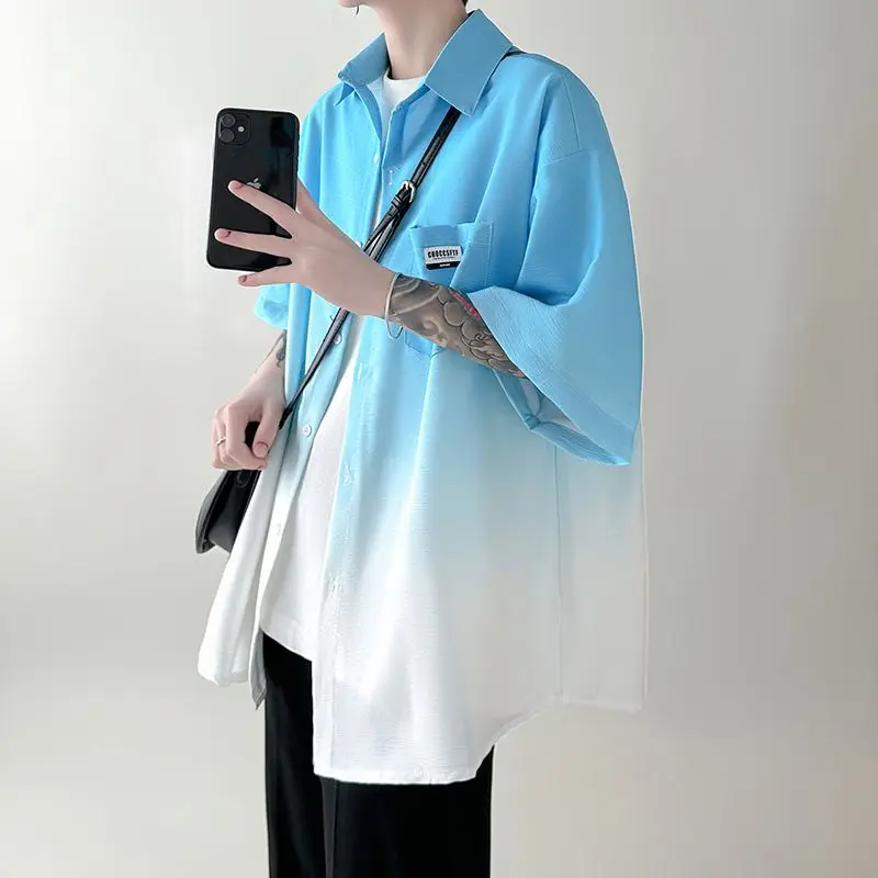 Chemise Japonaise Surdimensionnée Dégradée - Image 5