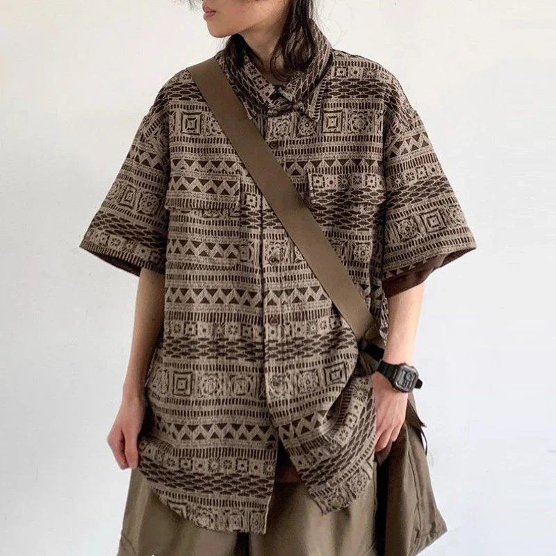 Chemise Japonaise Surdimensionnée Imprimée - Image 4