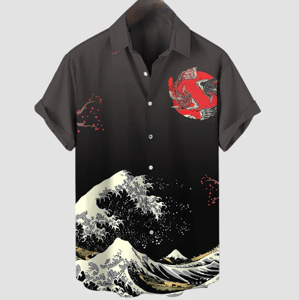 Chemise Vague Japonaise - Image 4