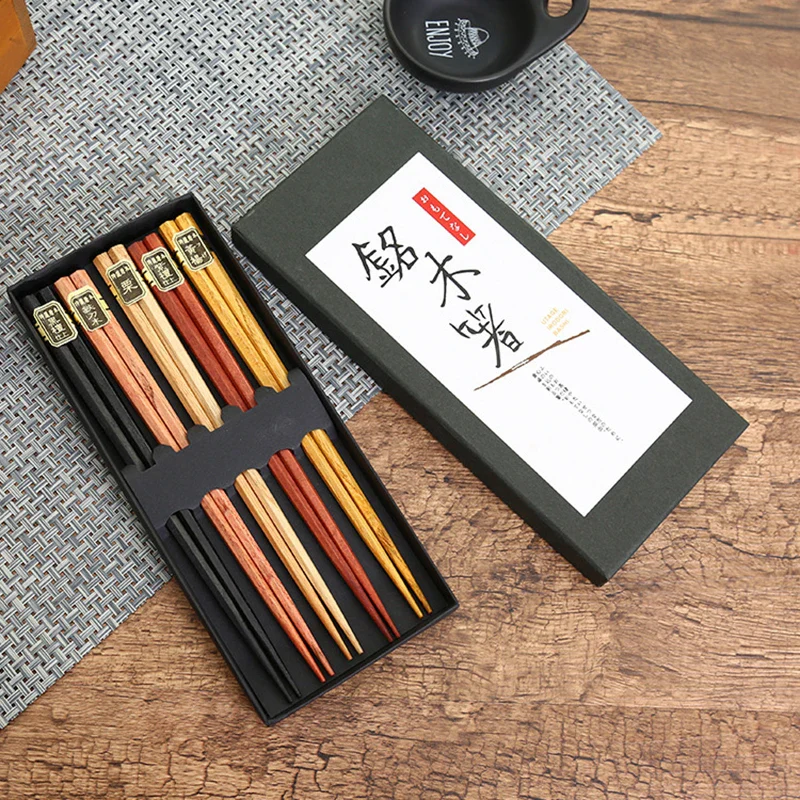 Coffret baguettes en hêtre japonaise