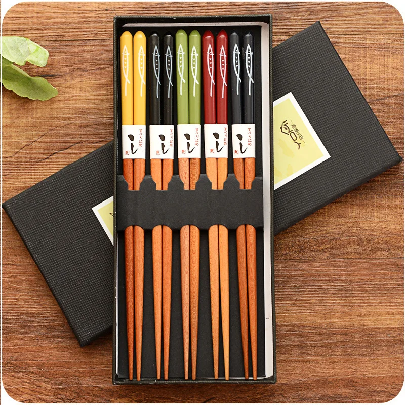 Coffret baguettes japonaise bambou - Image 4