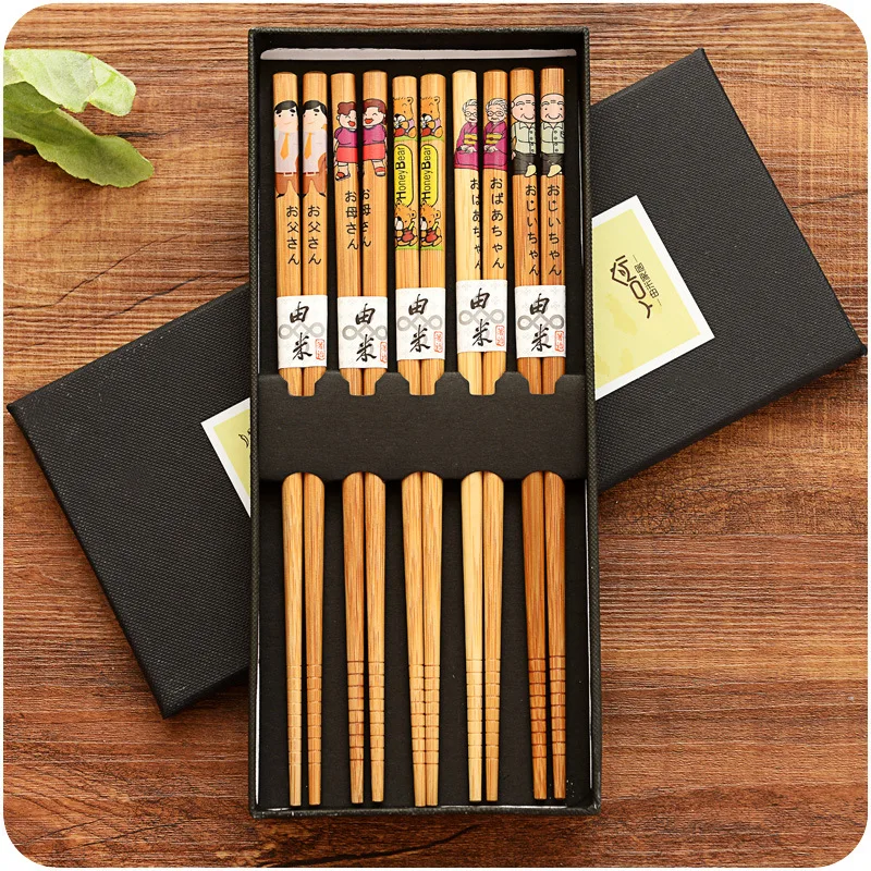 Coffret baguettes japonaise bambou - Image 7