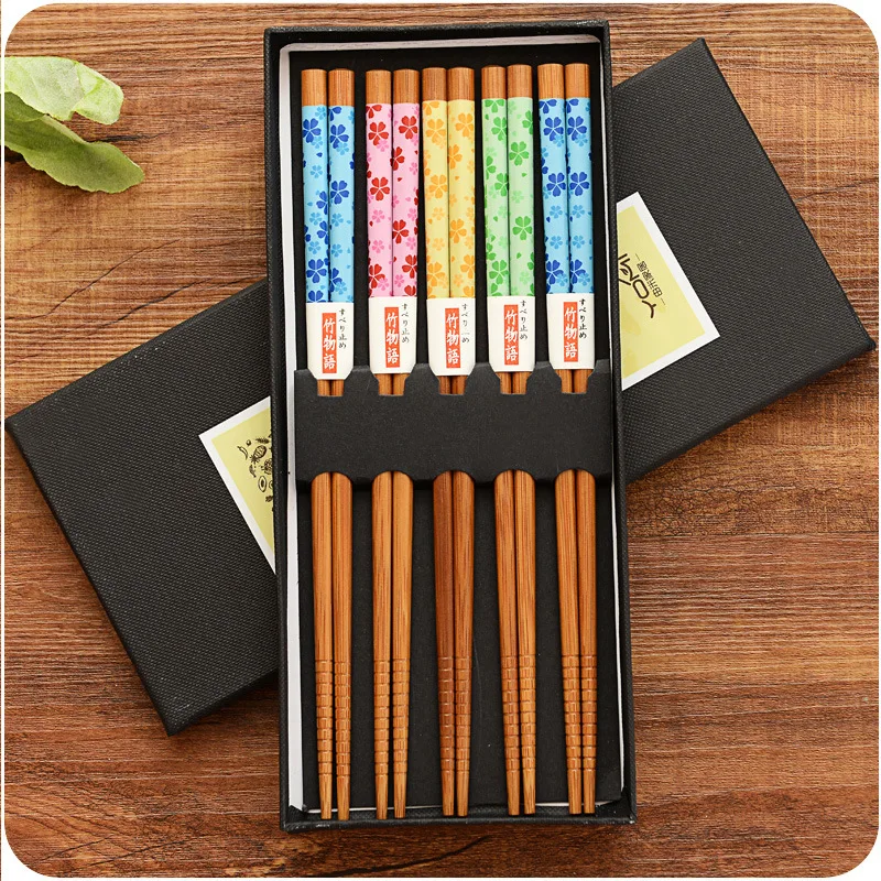 Coffret baguettes japonaise bambou - Image 8