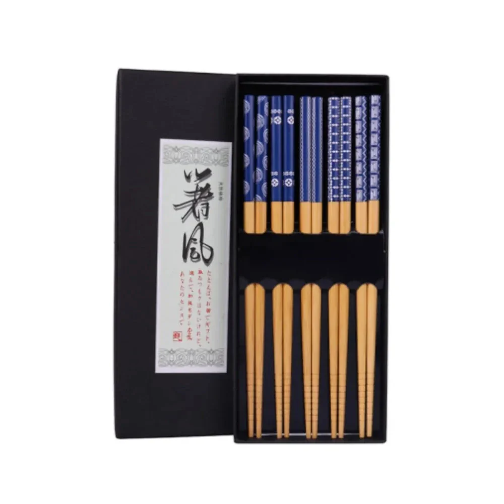 Coffret baguettes japonaise sushi en bambou - Image 2