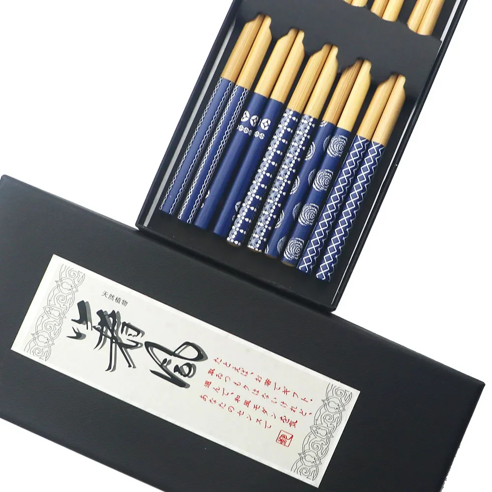 Coffret de Baguettes Japonaises à Motifs