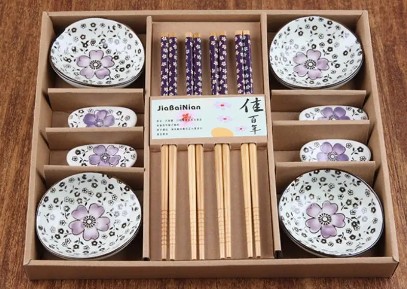 Coffret vaisselle et coupelle en céramique japonaise - Image 3