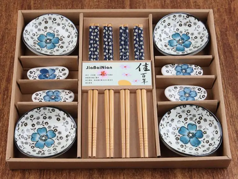 Coffret vaisselle et coupelle en céramique japonaise - Image 4