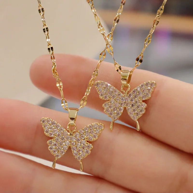 Collier en cristal papillon japonais - Image 4