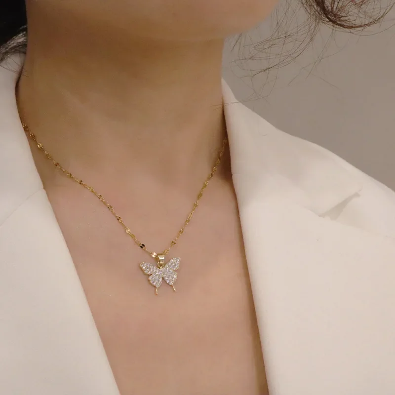 Collier en cristal papillon japonais - Image 7