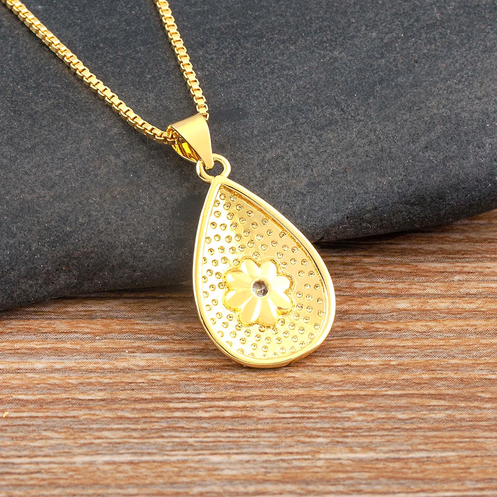 Collier japonais étoile goutte d'eau - Image 4