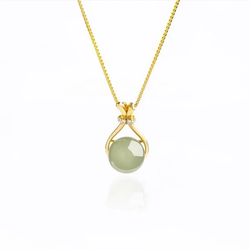 Collier Japonais Jade en Acier doré - Image 4