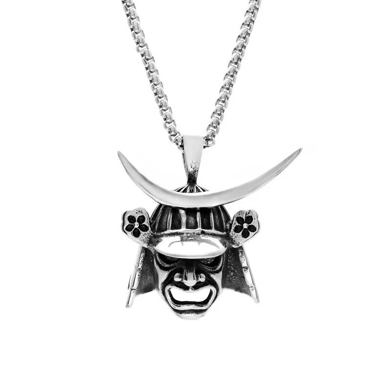 Collier Japonais Samouraï Tête de mort - Image 5