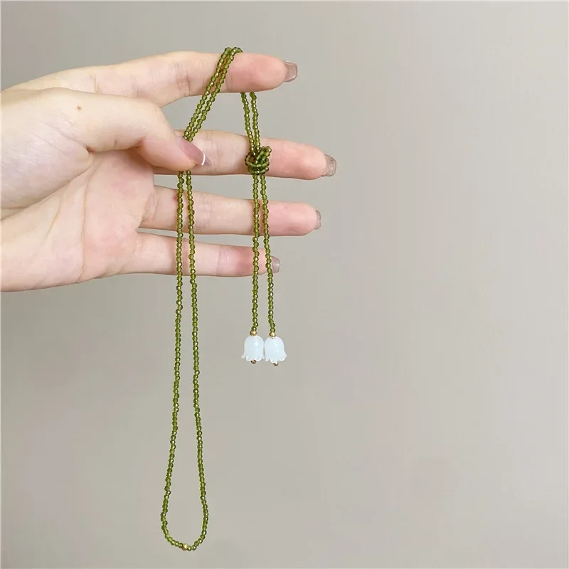 Collier perle de cristal muguet japonais - Image 3