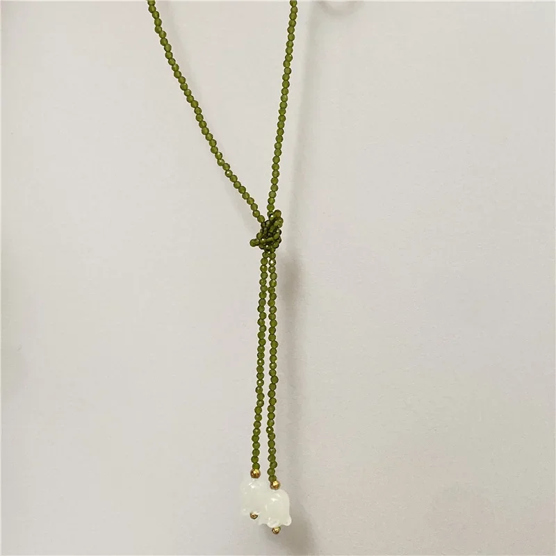 Collier perle de cristal muguet japonais - Image 4