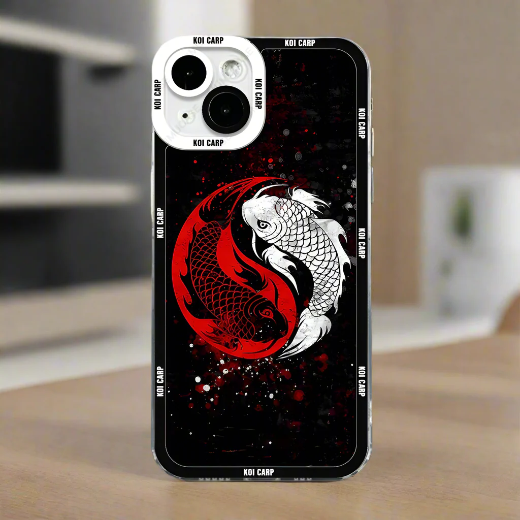 Coque de téléphone Japonaise iPhone Carpe Yin Yang