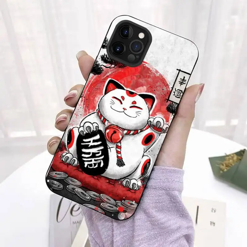 Coque de téléphone japonaise iPhone Maneki Neko