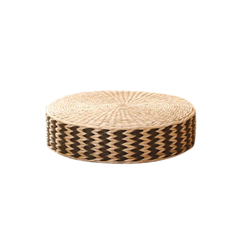 Coussin de Sol Japonais en Paille Tissée - Image 2