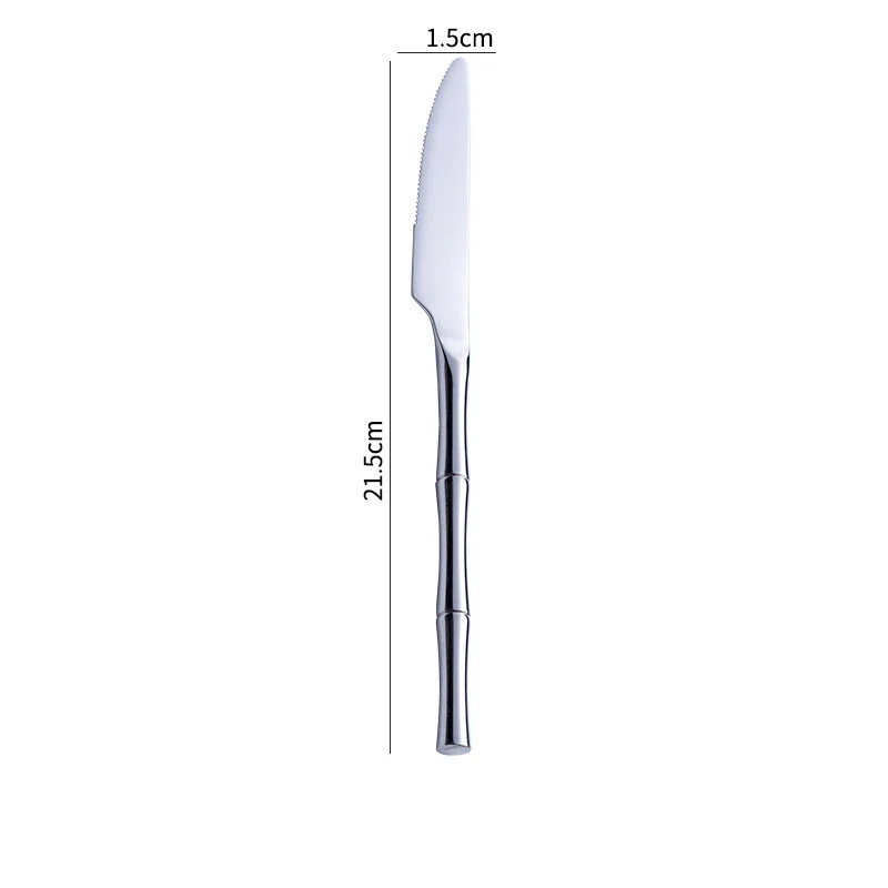 Couvert Japonais Inox style bambou - Image 14