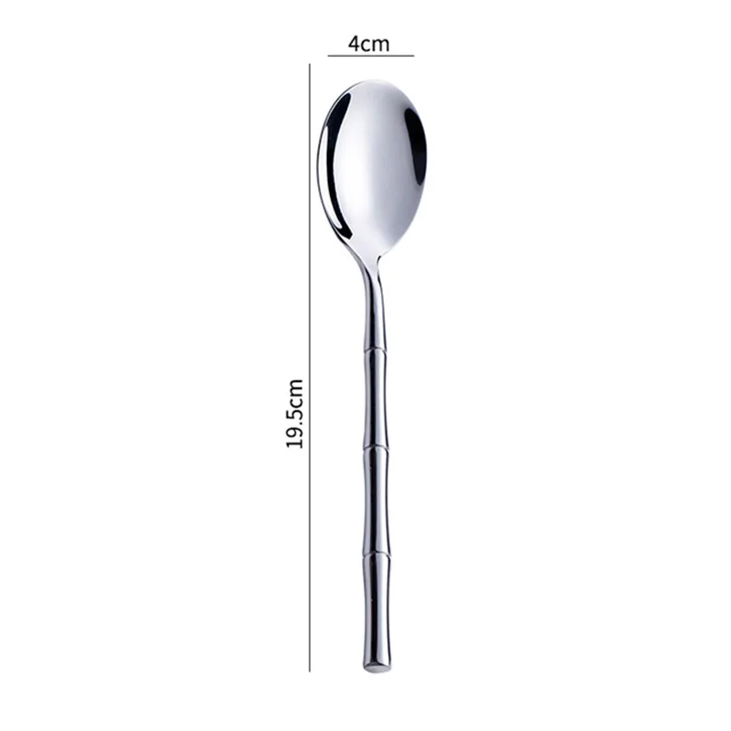 Couvert Japonais Inox style bambou - Image 5