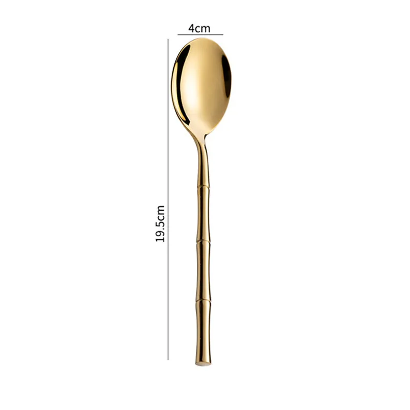 Couvert Japonais Inox style bambou - Image 6
