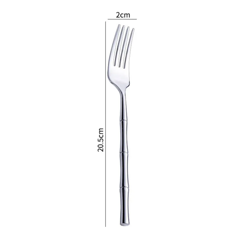 Couvert Japonais Inox style bambou - Image 7