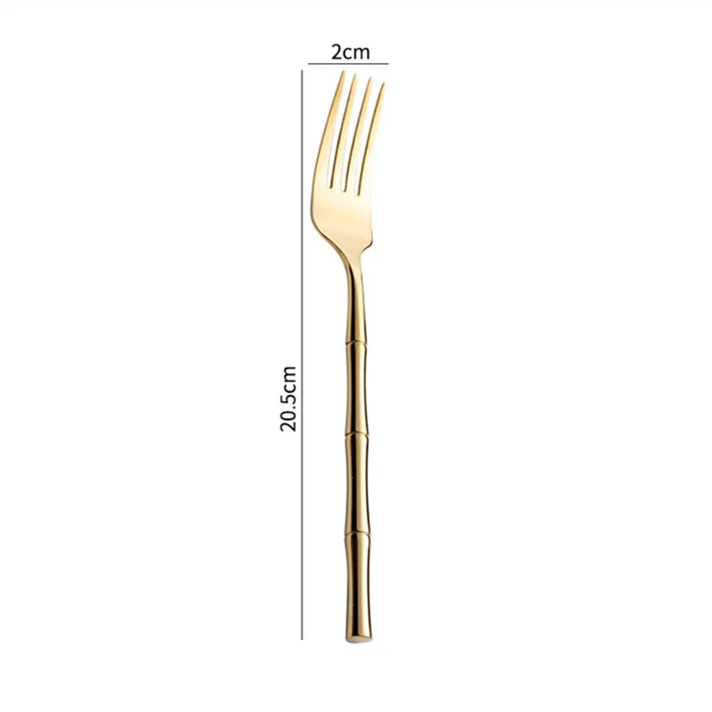 Couvert Japonais Inox style bambou - Image 9