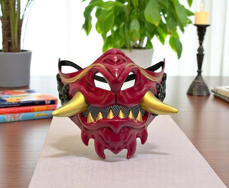 Demi-masque Japonais Diable - Image 4