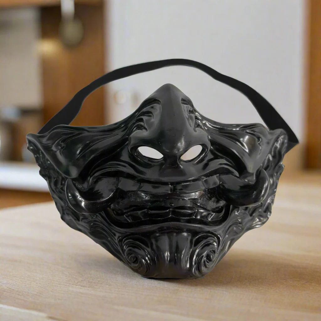 Demi-masque Noir Cosplay