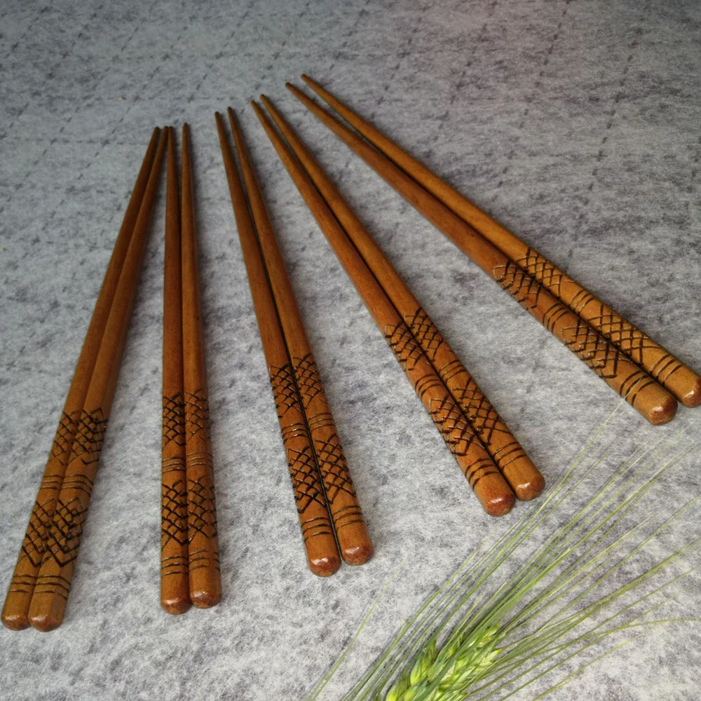 Ensemble baguettes japonaise en bois - Image 3