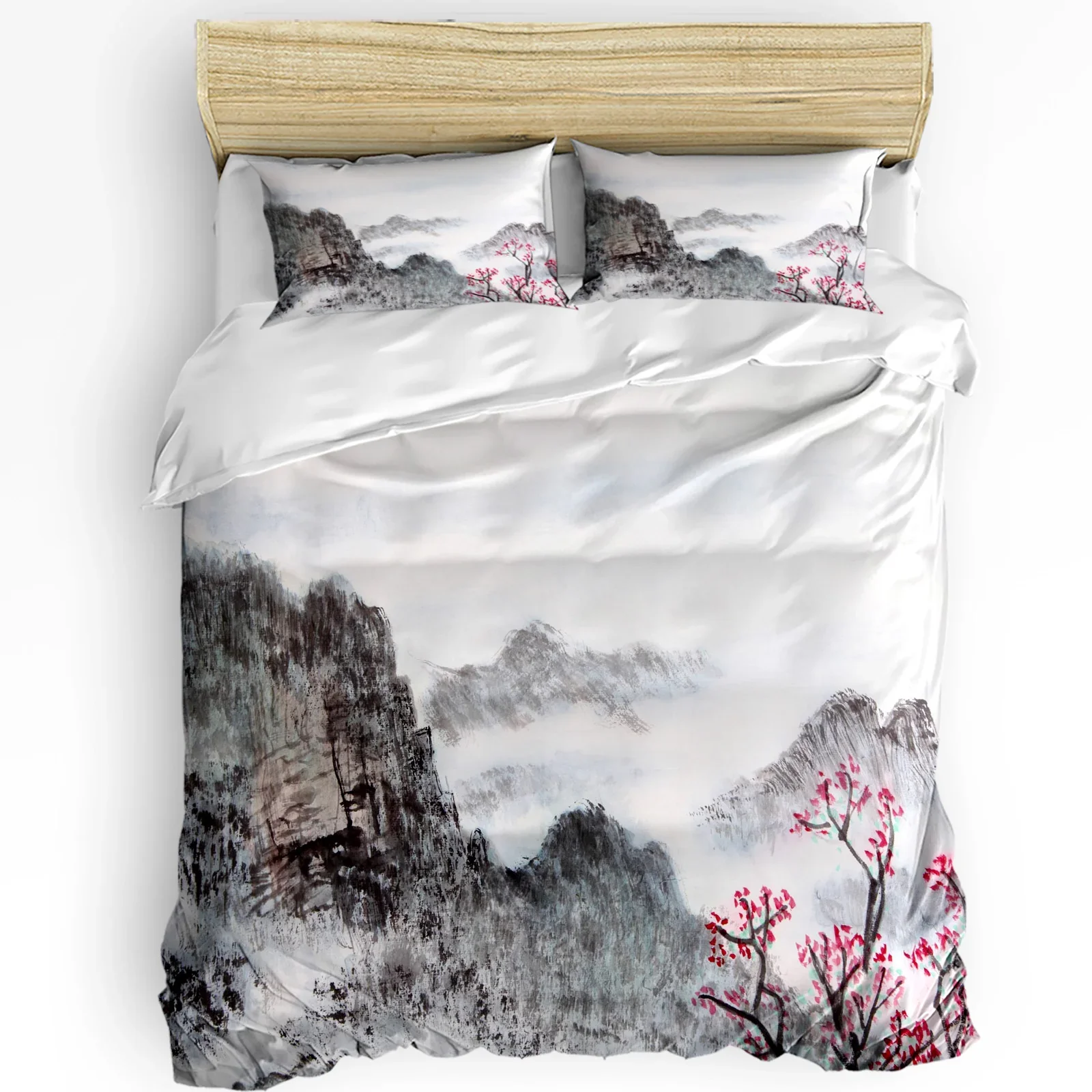 Ensemble de literie japonais motif sakura - Image 5