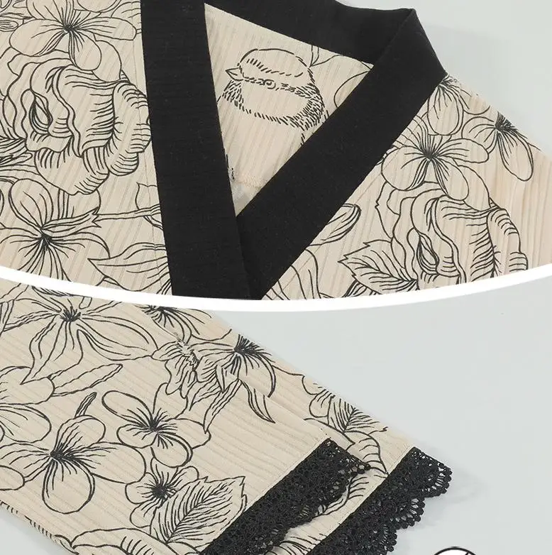 Ensemble de Pyjama Style Kimono - Image 3