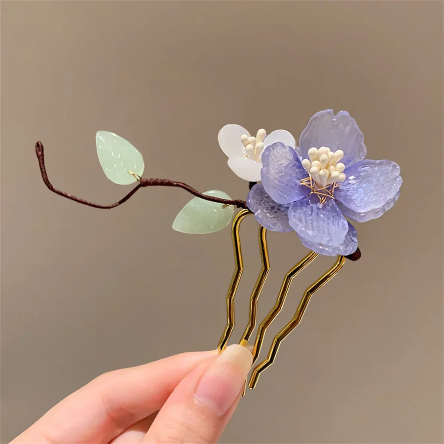 Épingle à cheveux japonais floral - Image 10