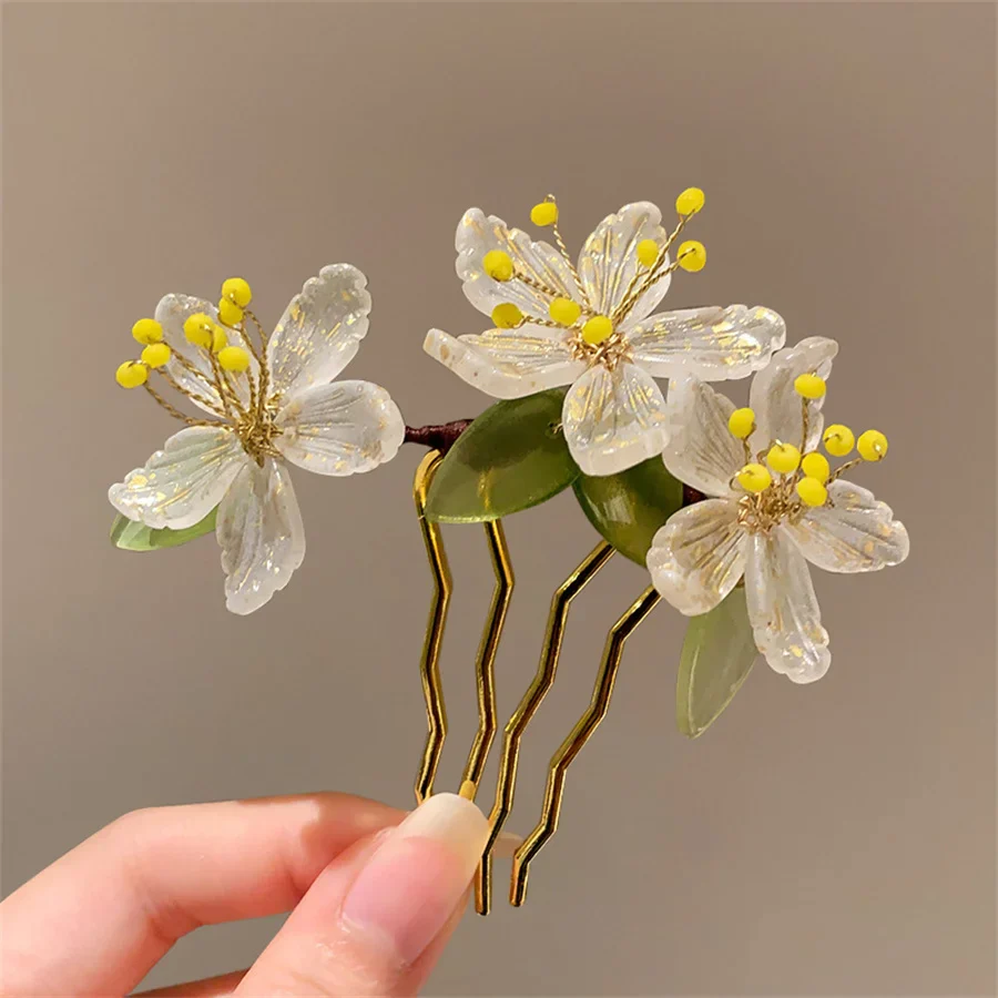 Épingle à cheveux japonais floral - Image 12