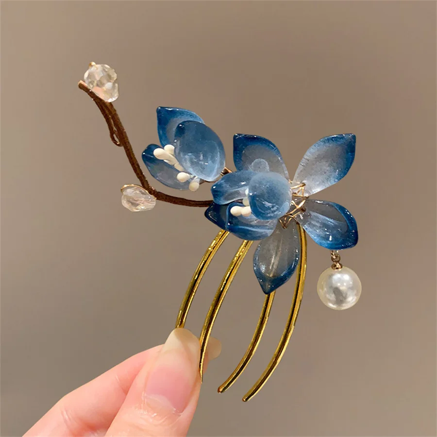 Épingle à cheveux japonais floral - Image 13