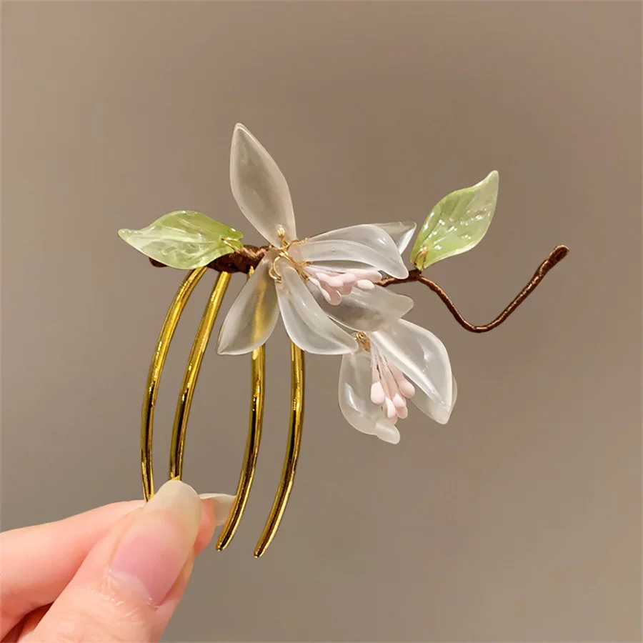 Épingle à cheveux japonais floral - Image 14