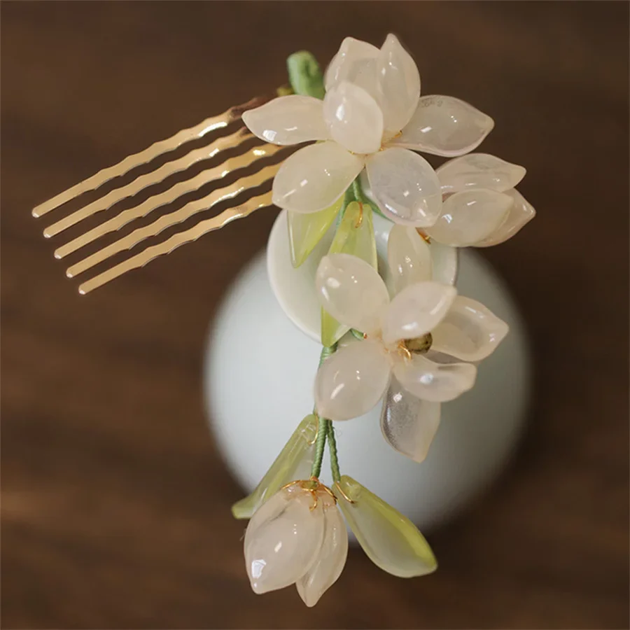 Épingle à cheveux japonais floral - Image 2